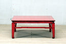 Chinese Red-Lacquered Coffee Table with Restoration