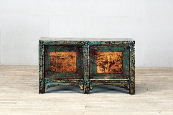 Chinese Sideboard with Two Doors and Restoration
