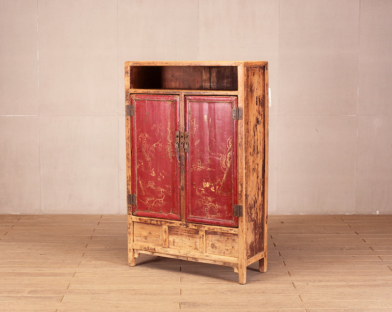 Chinese Cabinet with a Pair of Doors and Restoration