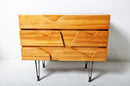 Walnut Side Chest With Solid Walnut Drawers in the Style of Gio Ponti