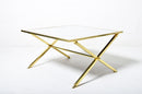 Brass and Glass Coffee Table