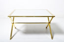 Brass and Glass Coffee Table