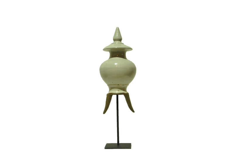Glazed Ceramic Stupa Finial