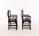 Pair of Chinese Arm Chairs with Round Arms