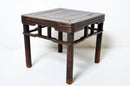 Round post Chinese Square Tea Table with original patina