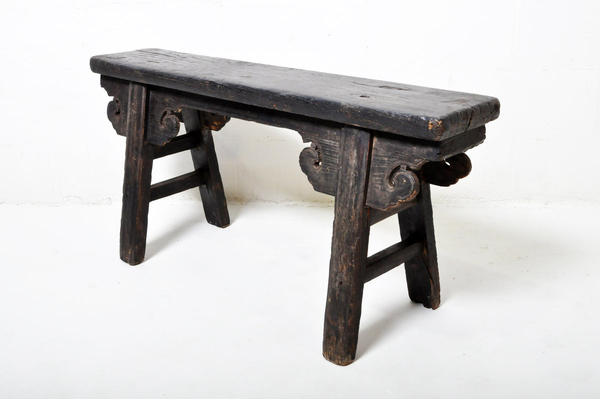 【35％OFF】 Chinese Narrow decoration with Bench 1人掛けソファ