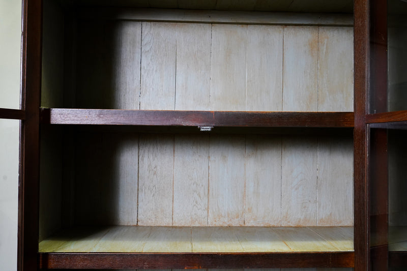 20th Century British Colonial Bookcase with Bottom Storage