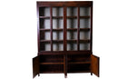 20th Century British Colonial Bookcase with Bottom Storage