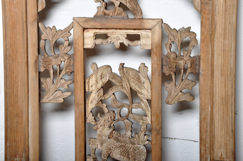 Chinese Carved Window panel