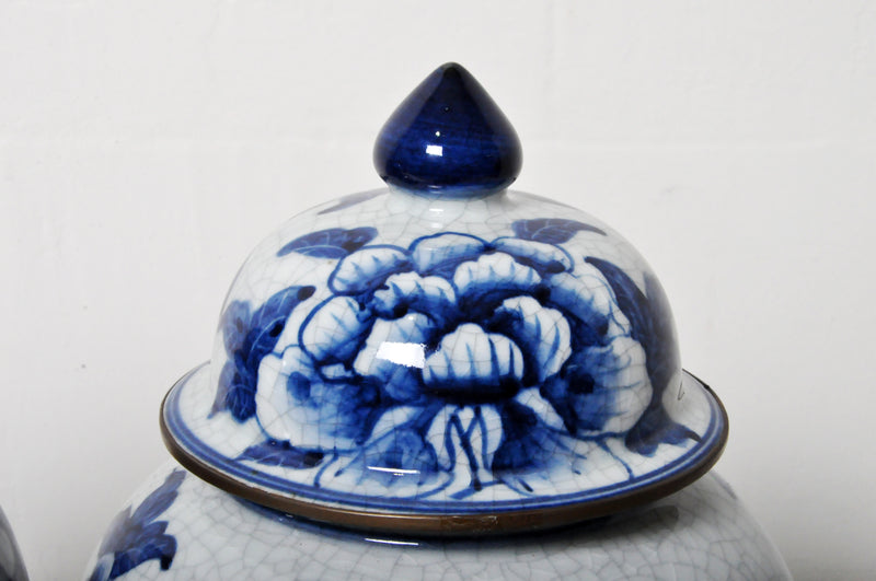 Blue and White Porcelain Ginger Jar