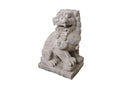 A Pair of Carved Stone Fu dogs