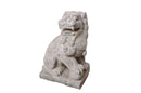 A Pair of Carved Stone Fu dogs