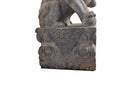 A Pair of Carved Stone Fu dogs