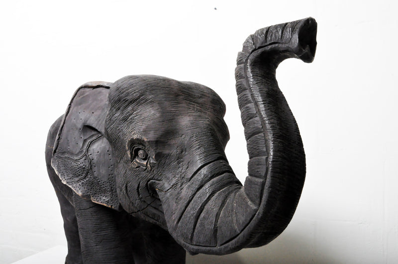 Hand Carved Wooden Elephant