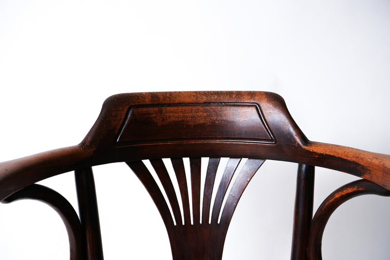 A Vintage Thonet Fan Back Arm Chair