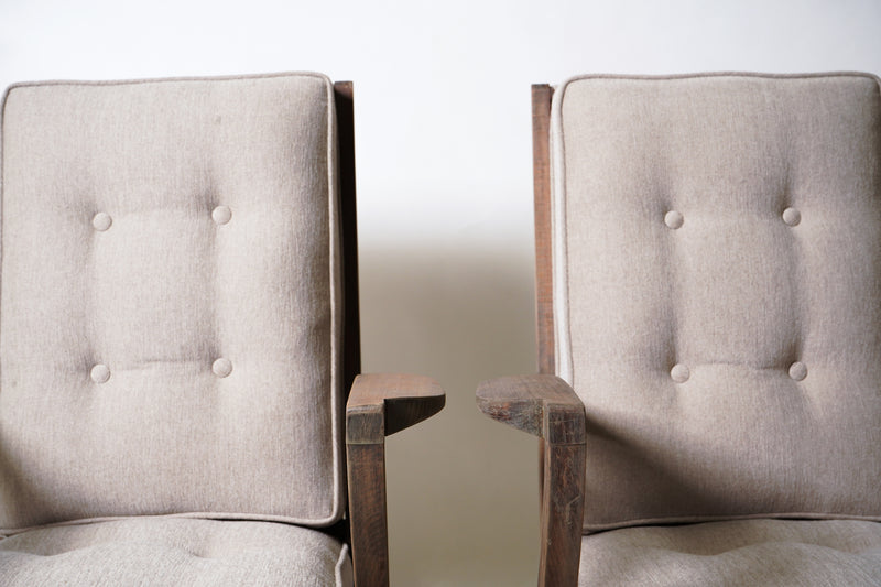 A Pair of Mid-Century Modern French Lounge Chairs