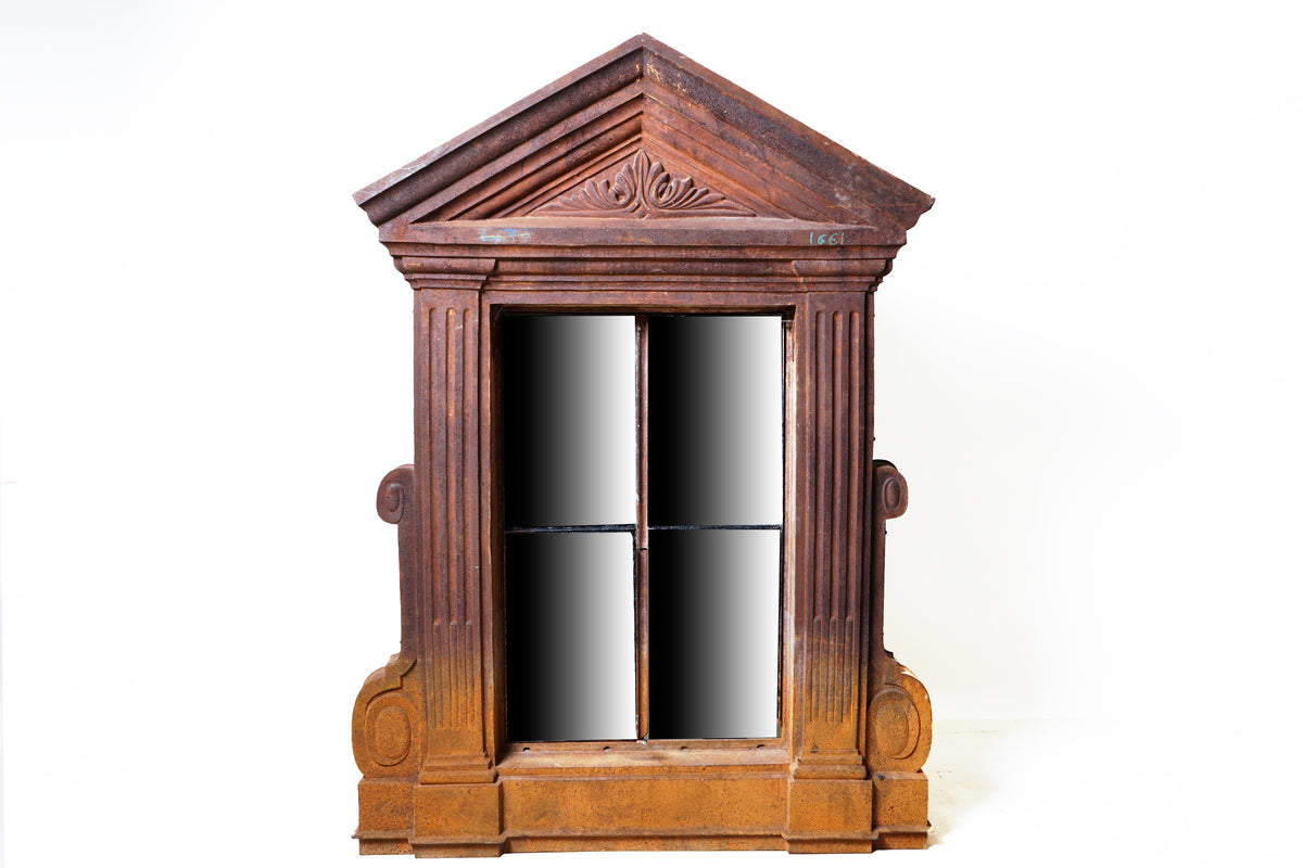 A Cast Iron French Window Frame