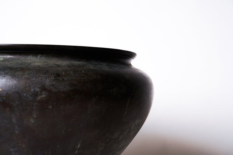 A Japanese Bronze Hibachi
