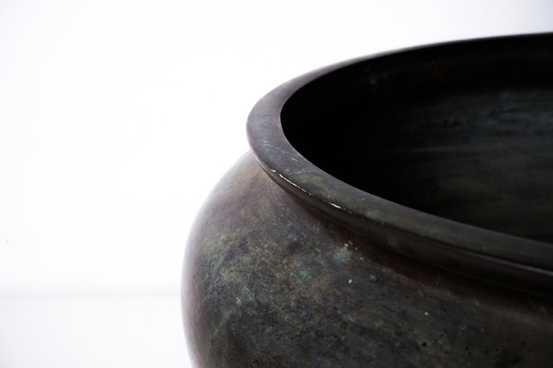 A Japanese Bronze Hibachi