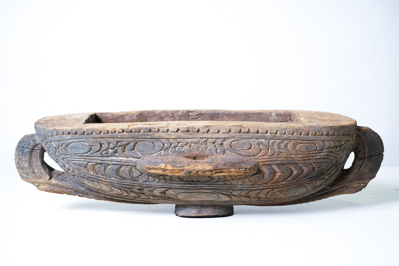An Oceanic Carved Wood Feast Bowl