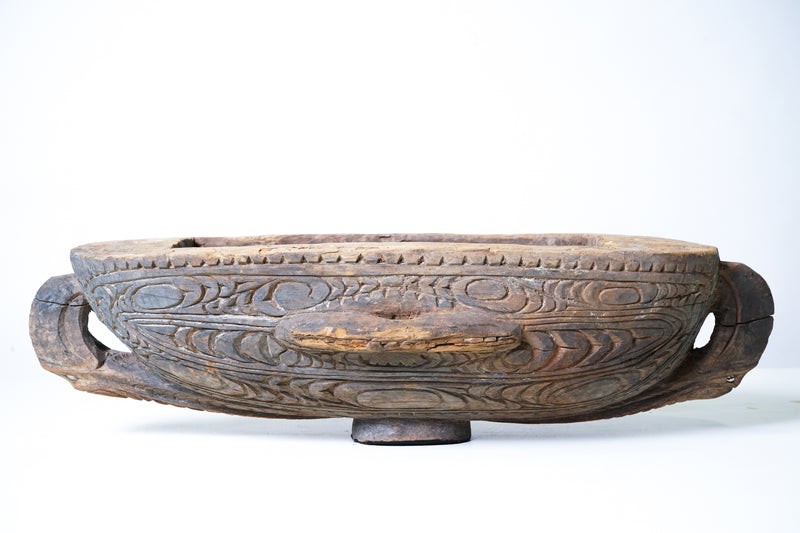 An Oceanic Carved Wood Feast Bowl