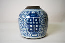 Blue and White "Double Happiness" Pot