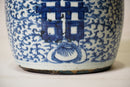 Blue and White "Double Happiness" Pot