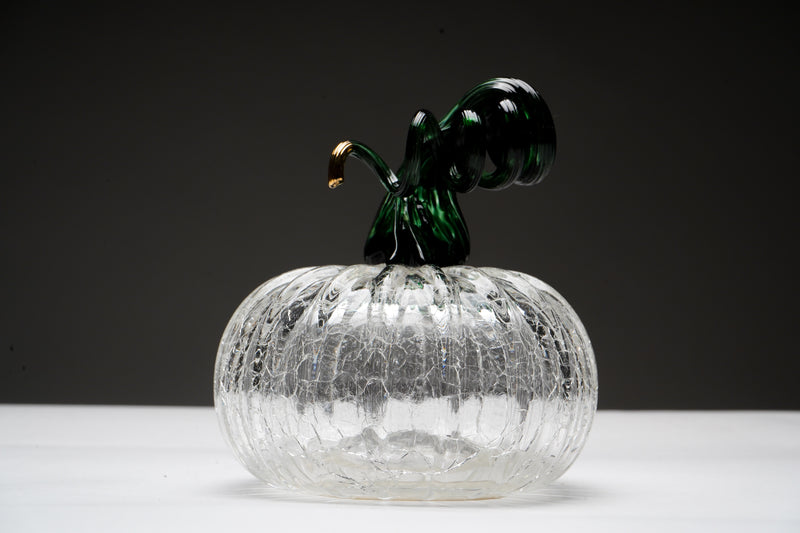Decorative Hand Blown Glass Pumpkin