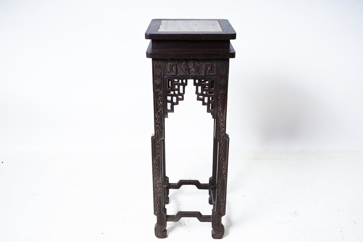 Chinese Stand with Marble Top