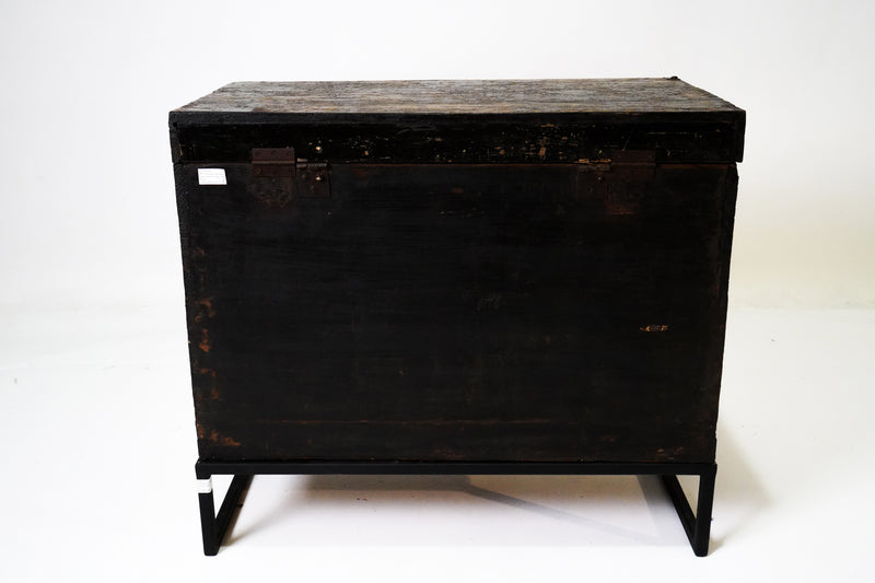 A Chinese Blanket Chest With Stand