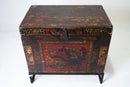 A Chinese Blanket Chest With Stand