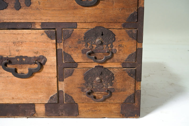 A 2-part Japanese Tansu Storage Chest