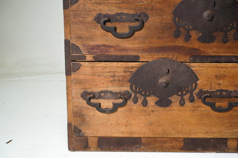 A 2-part Japanese Tansu Storage Chest