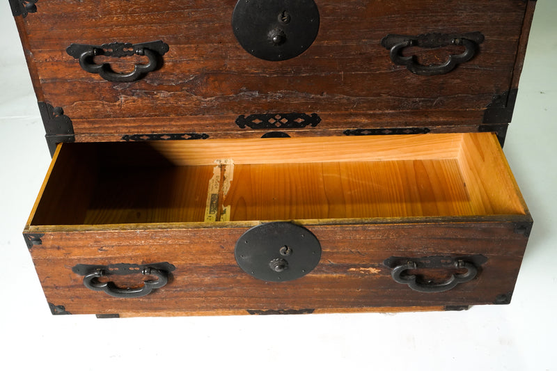 A 2-part Japanese Tansu Storage Chest
