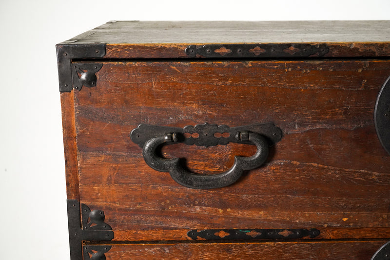 A 2-part Japanese Tansu Storage Chest