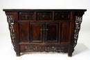 Butterfly Style Storage Cabinet With Carved Spandrels