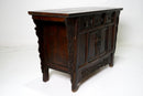 Butterfly Style Storage Cabinet With Carved Spandrels