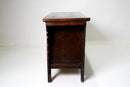 Butterfly Style Storage Cabinet With Carved Spandrels