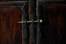 Butterfly Style Storage Cabinet With Carved Spandrels