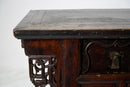 Butterfly Style Storage Cabinet With Carved Spandrels