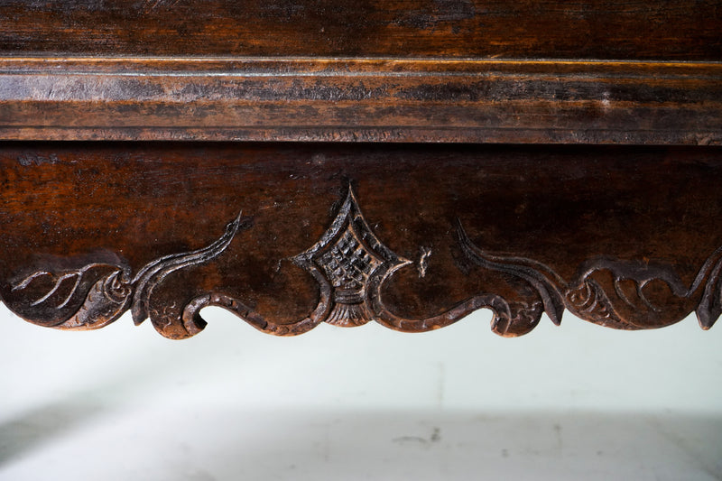 Butterfly Style Storage Chest with 2 Drawers and Original Patina