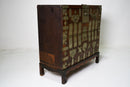 Korean Wedding Chest With White Brass Hardware