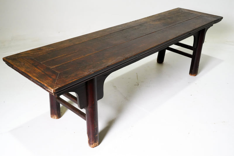 Chinese Long Bench with Round Legs