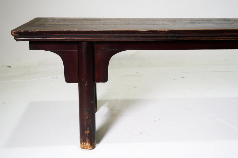 Chinese Long Bench with Round Legs