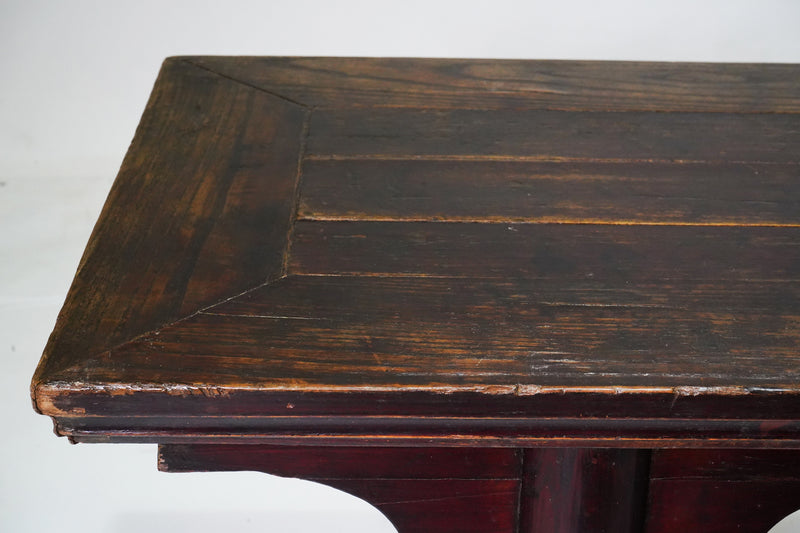 Chinese Long Bench with Round Legs
