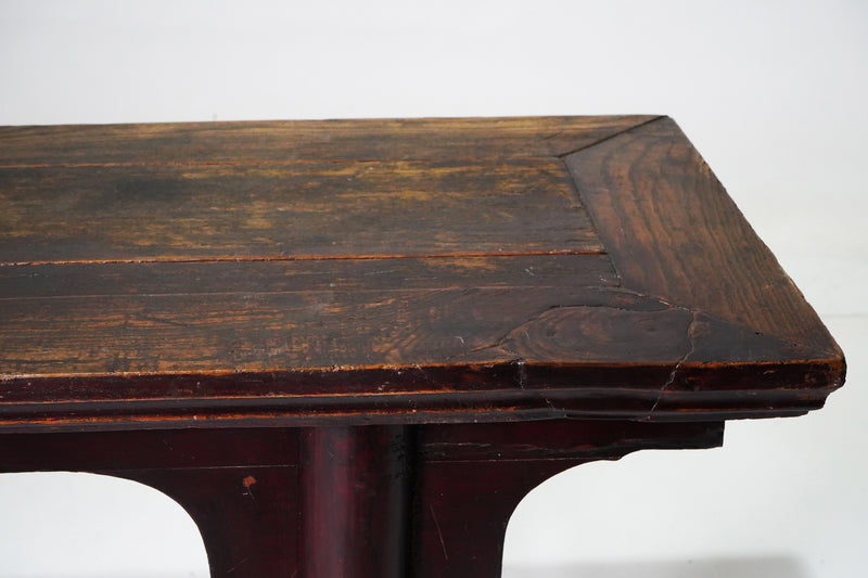 Chinese Long Bench with Round Legs