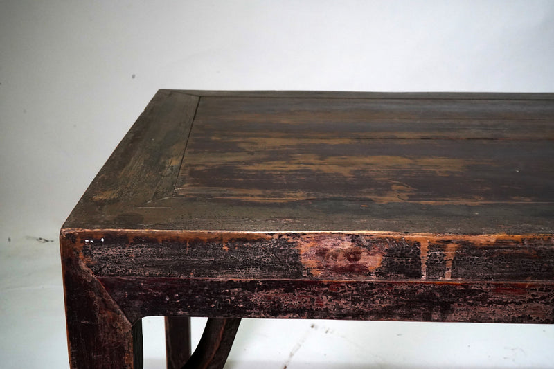 Chinese Painting Table With Horsehoof Legs