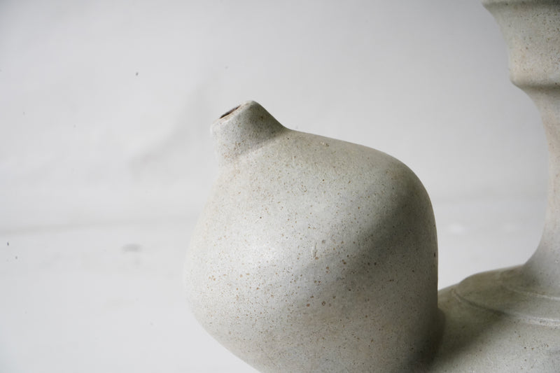 White terracotta vase