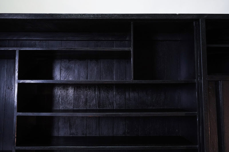 British Colonial Teak Wood Bookcase