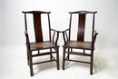 Pair of Chinese Official's Hat Armchairs